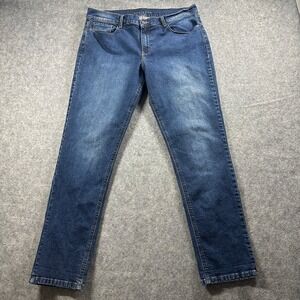 Mott & Bow Boyfriend Jeans Womens 31 Blue Dark Wash Stretch Denim W31 L30
